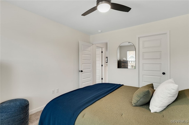 18325 Palisades Ct, Moseley, VA 23120 - bedroom with carpet and a ceiling fan