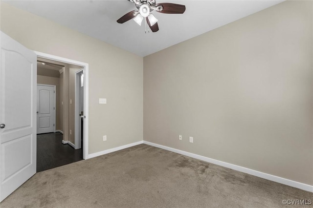 17412 Trevino Pkwy, Moseley, VA 23120 - carpeted spare room with ceiling fan and baseboards
