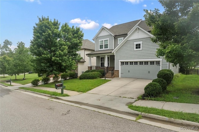 17412 Trevino Pkwy, Moseley, VA 23120 - view of front of house featuring driveway, a front lawn, brick siding, an attached garage, and a shingled roof