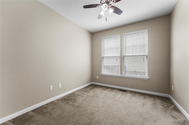 17412 Trevino Pkwy, Moseley, VA 23120 - carpeted empty room featuring baseboards and a ceiling fan