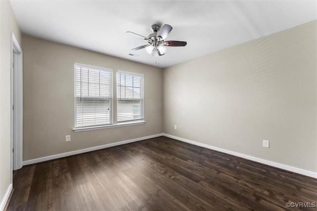 17412 Trevino Pkwy, Moseley, VA 23120 - empty room with a ceiling fan and wood finished floors