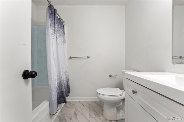 10500 Claybar Trl, North Chesterfield, VA 23236 - bathroom with marble finish flooring, vanity, and shower / bathtub combination with curtain