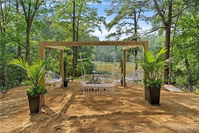 113 Rappa Run Rd, Topping, VA 23169 - view of patio / terrace with a water view