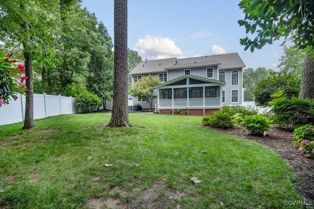 15585 Fox Cove Cir, Moseley, VA 23120 - rear view of property with a sunroom