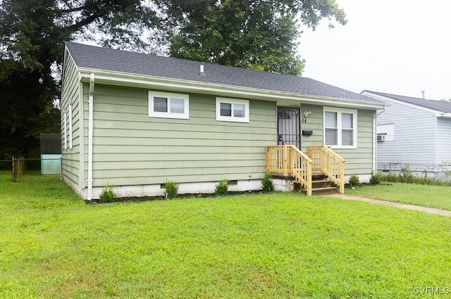 64 Gibbons Ave, Petersburg, VA 23803 - view of front of house with crawl space and roof with shingles