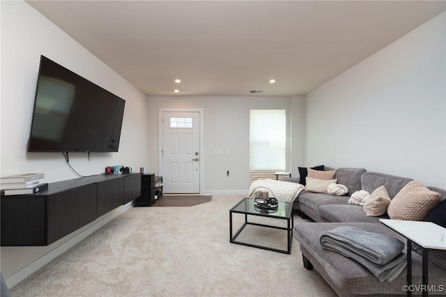 6740 Edith Oaks Way Unit 6740, Chesterfield, VA 23234 - living area with light carpet and recessed lighting