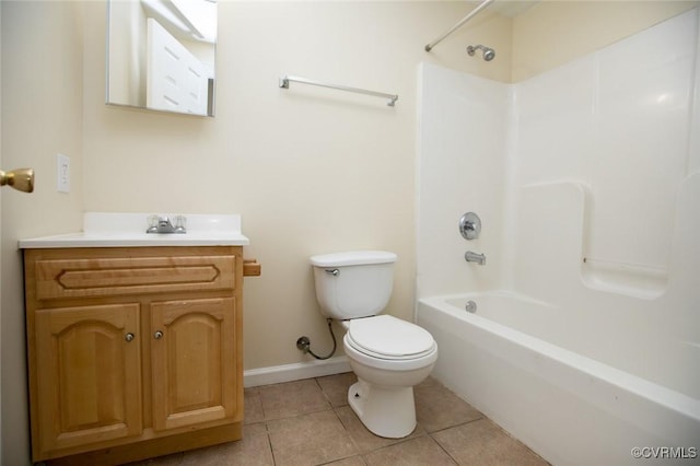 407 E 2nd St, Farmville, VA 23901 - bathroom with vanity, tile patterned flooring, and shower / washtub combination