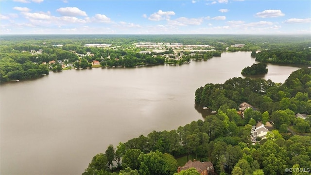 5911 Waters Edge Rd, Midlothian, VA 23112 - bird's eye view of a large body of water and a forest