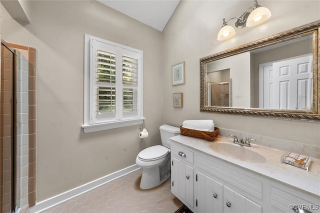 5911 Waters Edge Rd, Midlothian, VA 23112 - full bathroom with vanity and a shower with shower door