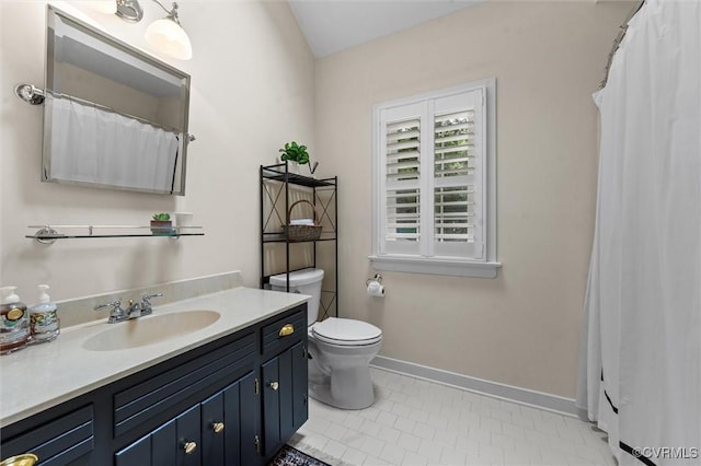 5911 Waters Edge Rd, Midlothian, VA 23112 - full bathroom featuring vanity, tile patterned floors, and a shower with shower curtain