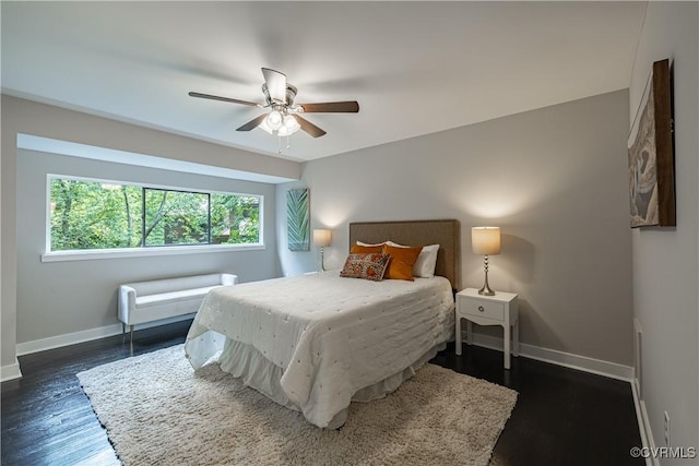 9312 Groundhog, Chesterfield, VA 23235 - bedroom with a ceiling fan and dark wood-style flooring