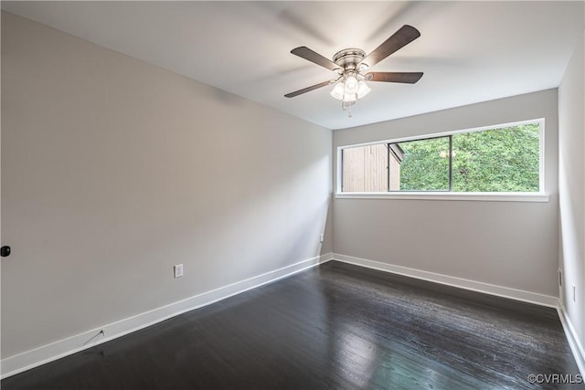9312 Groundhog, Chesterfield, VA 23235 - unfurnished room featuring dark wood-style flooring and a ceiling fan