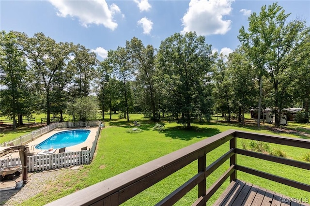 17009 Faithful Run, Montpelier, VA 23192 - view of swimming pool with view of wooded area