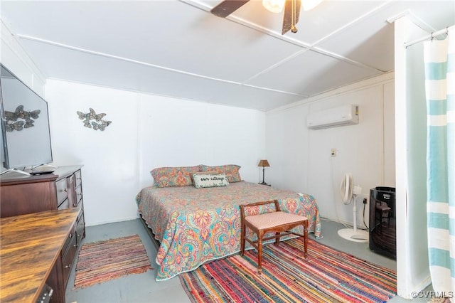 17009 Faithful Run, Montpelier, VA 23192 - bedroom featuring an AC wall unit and finished concrete floors