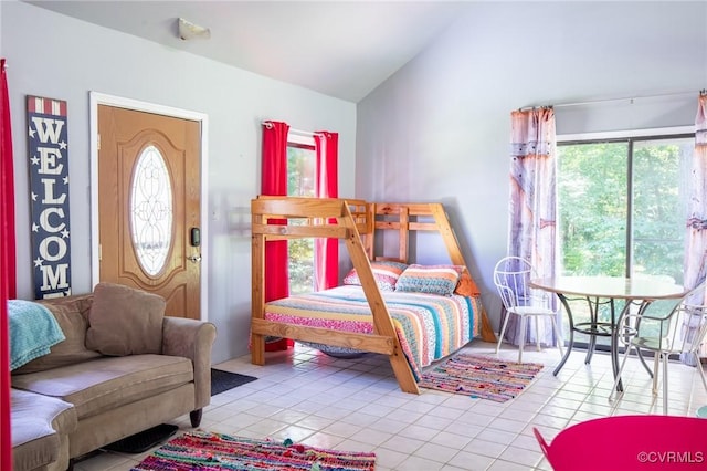 17009 Faithful Run, Montpelier, VA 23192 - bedroom featuring vaulted ceiling and tile patterned floors