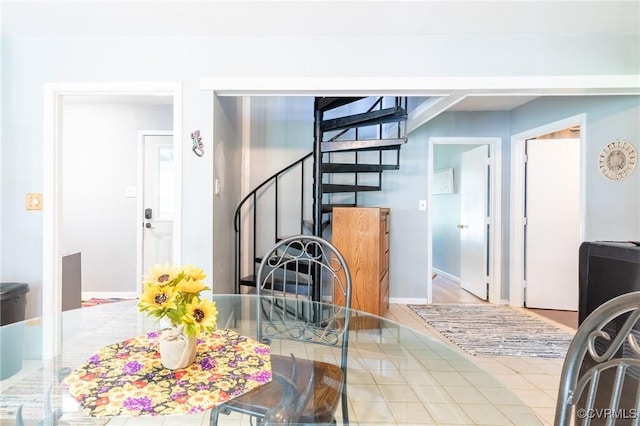 17009 Faithful Run, Montpelier, VA 23192 - dining space featuring stairway and tile patterned flooring