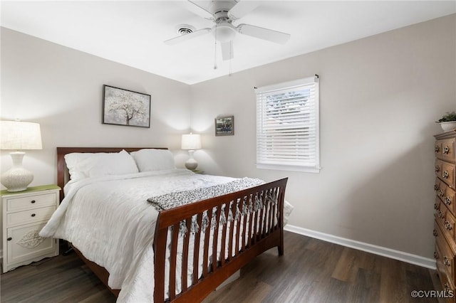 204 Prince Albert Ave, Colonial Heights, VA 23834 - bedroom featuring dark wood finished floors and ceiling fan