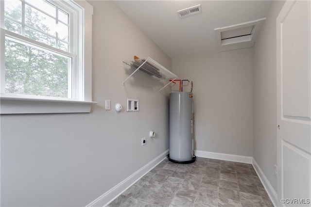 68 Halls Store Rd, Mineral, VA 23117 - washroom featuring electric water heater, washer hookup, plenty of natural light, and hookup for an electric dryer