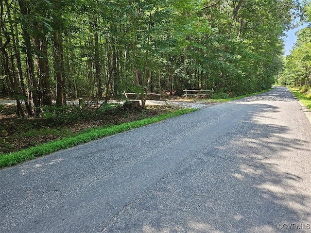 467 Oakland Rd, Farnham, VA 22460 - view of asphalt street with a wooded view