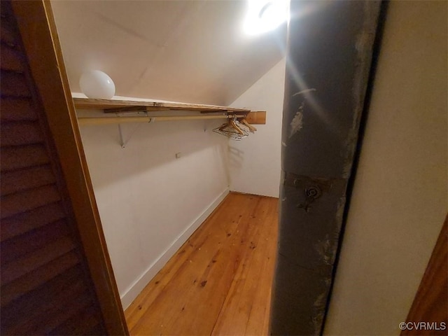 4870 E Water View Rd, Water View, VA 23180 - spacious closet with light wood finished floors and lofted ceiling