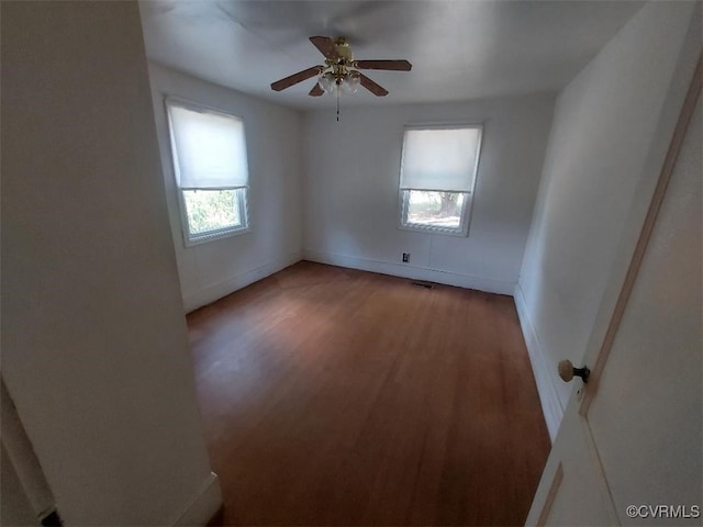 4870 E Water View Rd, Water View, VA 23180 - spare room with light wood-type flooring and a ceiling fan