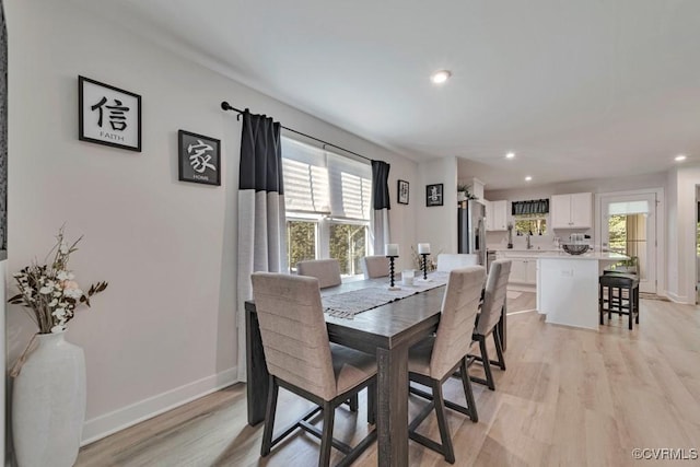 5812 Addison Gate Dr, North Chesterfield, VA 23234 - dining area featuring light wood finished floors and recessed lighting