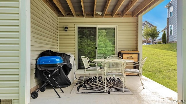 5812 Addison Gate Dr, North Chesterfield, VA 23234 - view of patio with area for grilling and outdoor dining area