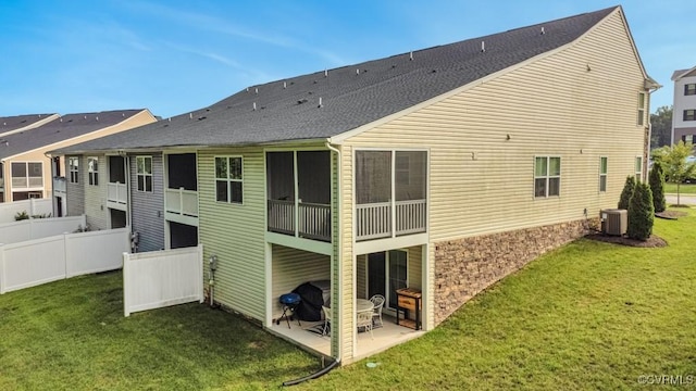 5812 Addison Gate Dr, North Chesterfield, VA 23234 - rear view of property featuring a patio
