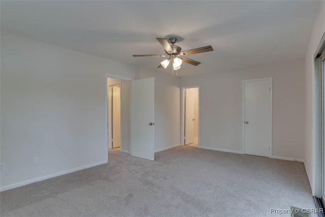 164 Lake One Dr, Hampton, VA 23666 - unfurnished bedroom with light colored carpet and a ceiling fan