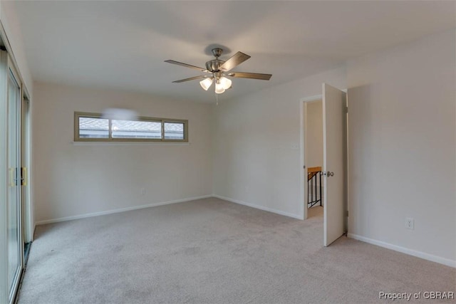 164 Lake One Dr, Hampton, VA 23666 - spare room with light colored carpet and a ceiling fan
