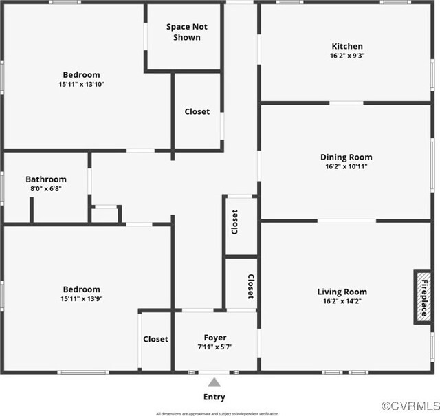 405 E 2nd St, Farmville, VA 23901 - view of floor plan / room layout