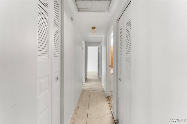 9502 Timber Pass, Glen Allen, VA 23060 - corridor with attic access and baseboards