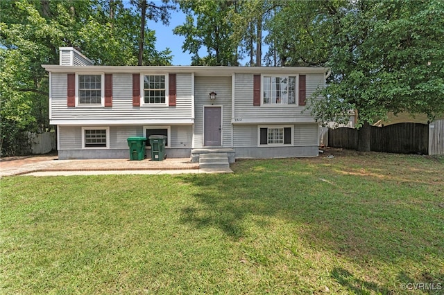 9502 Timber Pass, Glen Allen, VA 23060 - bi-level home featuring a chimney