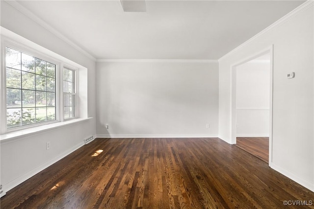 6437 Moon Ln, Chesterfield, VA 23234 - unfurnished room featuring dark wood-type flooring and crown molding