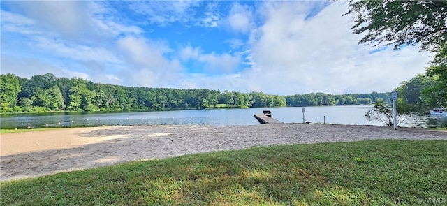 32 Hillcrest Dr, Columbia, VA 23038 - water view with a heavily wooded area