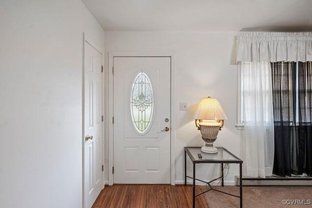 15116 Boydton Plank Rd, Dinwiddie, VA 23841 - entryway with wood finished floors and baseboard heating