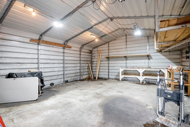 15116 Boydton Plank Rd, Dinwiddie, VA 23841 - garage with metal wall
