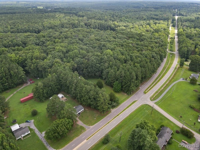 15116 Boydton Plank Rd, Dinwiddie, VA 23841 - drone / aerial view of a heavily wooded area