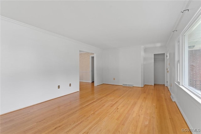 2301 Essex Rd, Henrico, VA 23228 - empty room featuring light wood-style flooring and crown molding