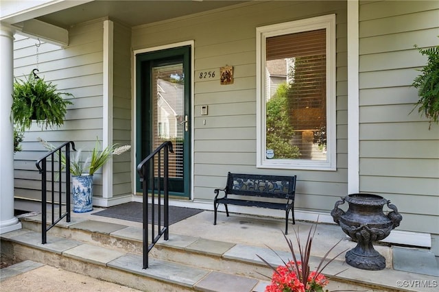 8256 Greystone W Cir, Henrico, VA 23229 - property entrance with covered porch