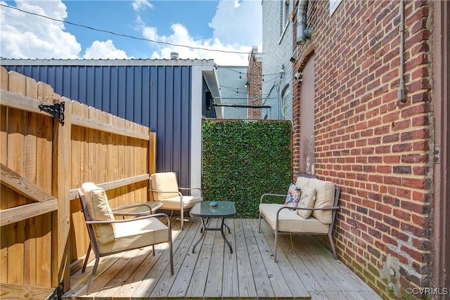 1320 W Main St, Richmond, VA 23220 - view of wooden deck