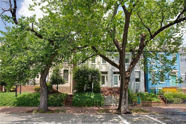 1320 W Main St, Richmond, VA 23220 - obstructed view of property with stairway and brick siding