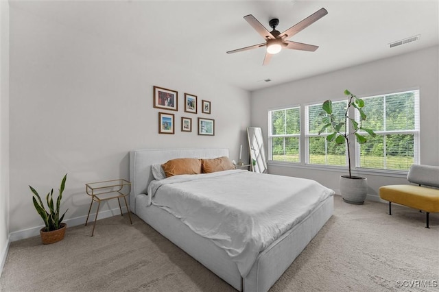 2133 Cantina Ln, Midlothian, VA 23114 - bedroom with light carpet and ceiling fan