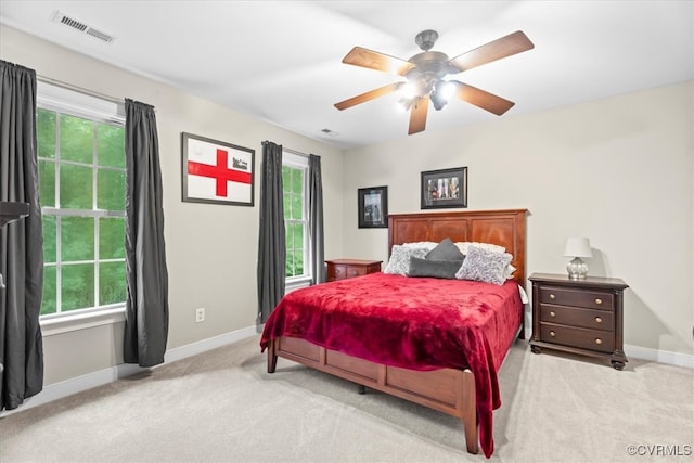 24000 Pear Orchard Rd, Moseley, VA 23120 - carpeted bedroom featuring multiple windows and ceiling fan