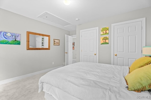 24000 Pear Orchard Rd, Moseley, VA 23120 - bedroom with carpet and attic access