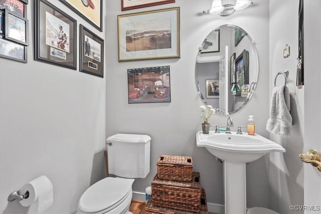 24000 Pear Orchard Rd, Moseley, VA 23120 - half bath featuring toilet and baseboards