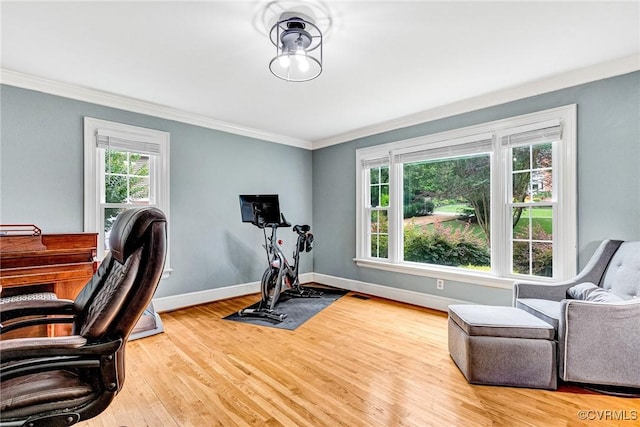 13904 Sunrise Bluff Rd, Chesterfield, VA 23112 - office space featuring crown molding and wood finished floors