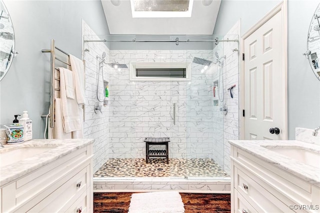 13904 Sunrise Bluff Rd, Chesterfield, VA 23112 - bathroom featuring vanity and a shower stall