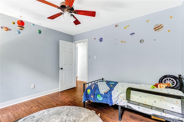 13904 Sunrise Bluff Rd, Chesterfield, VA 23112 - bedroom featuring wood finished floors and ceiling fan