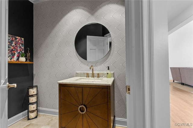 3808 Solebury Pl, Midlothian, VA 23113 - bathroom featuring vanity and baseboards